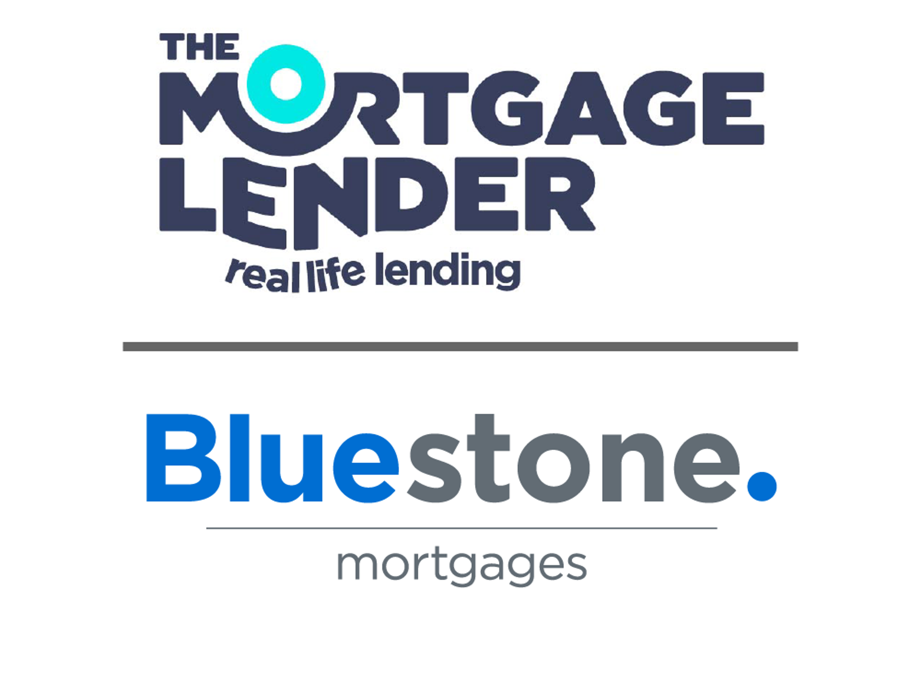 Logos for The Mortgage Lender and Bluestone Mortgages
