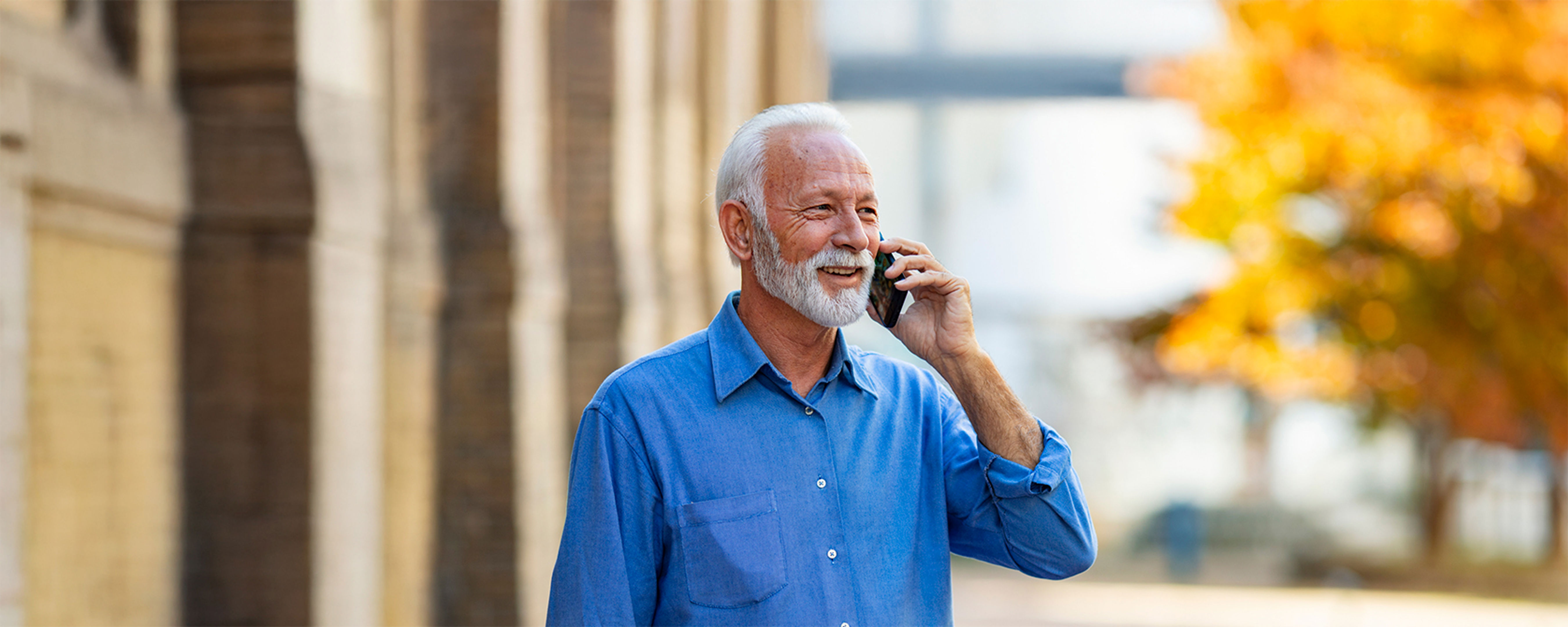 A man talking on a cell phone.