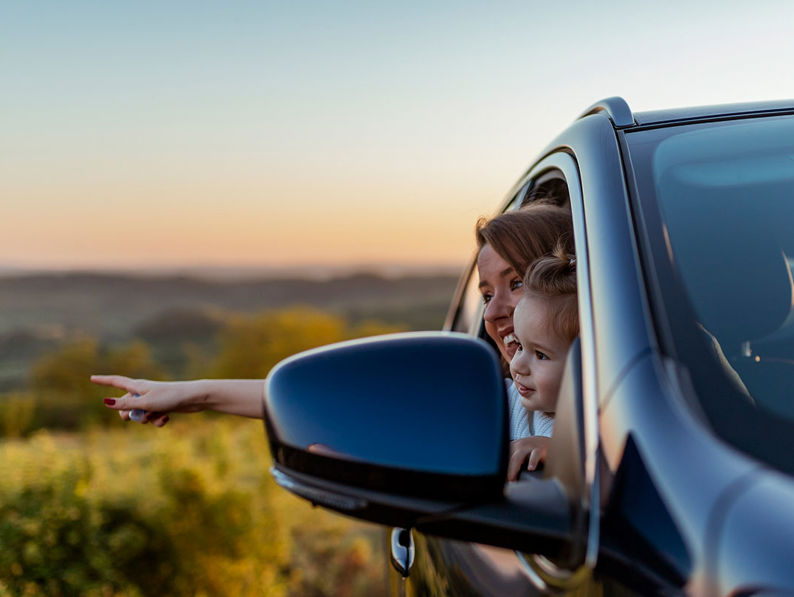 Family In Car