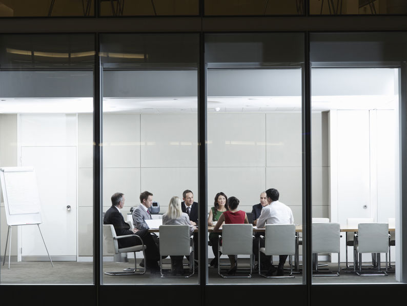 Portrait Of People In A Business Meeting