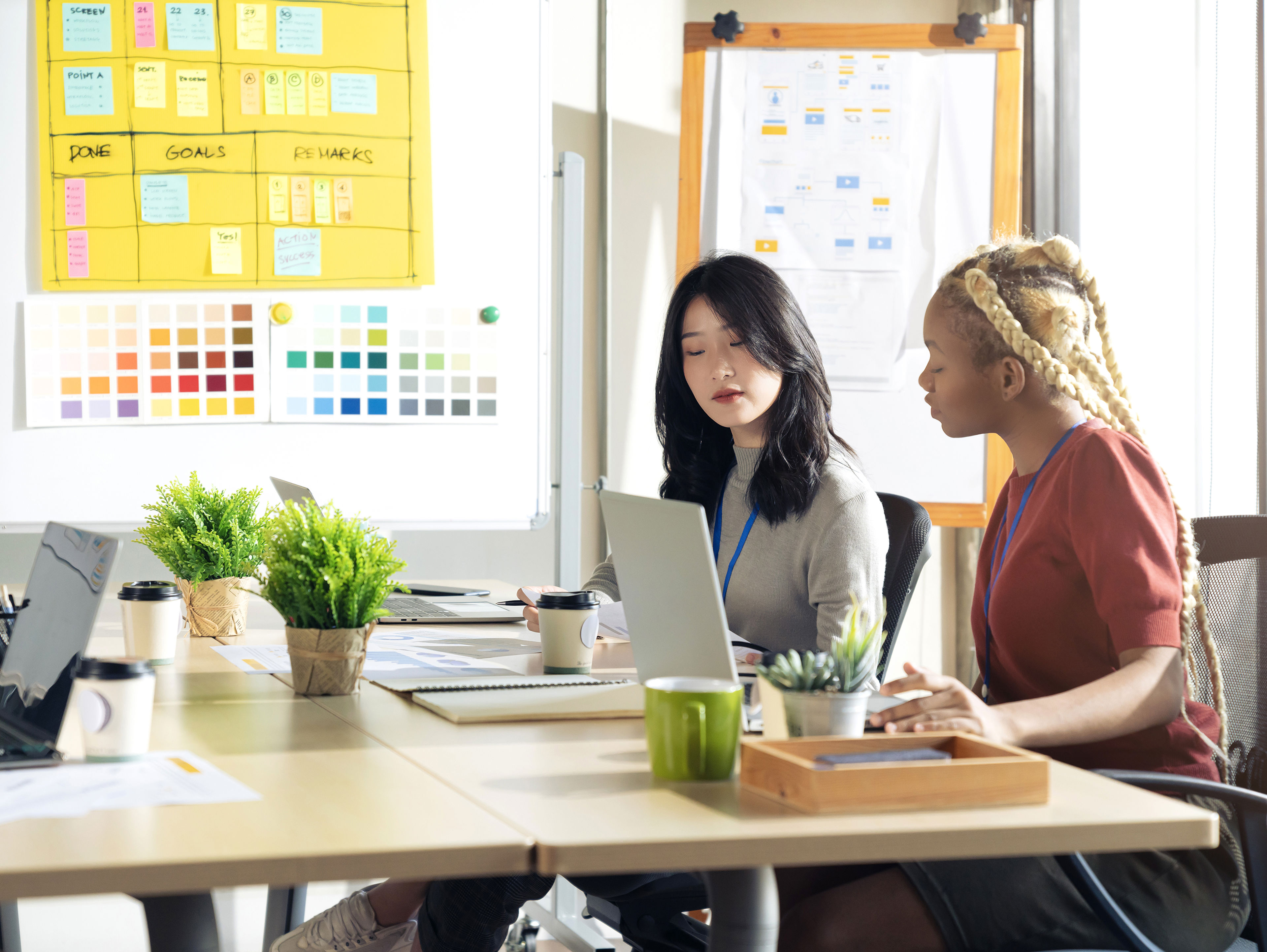 Designer Coworkers Consulting In Office