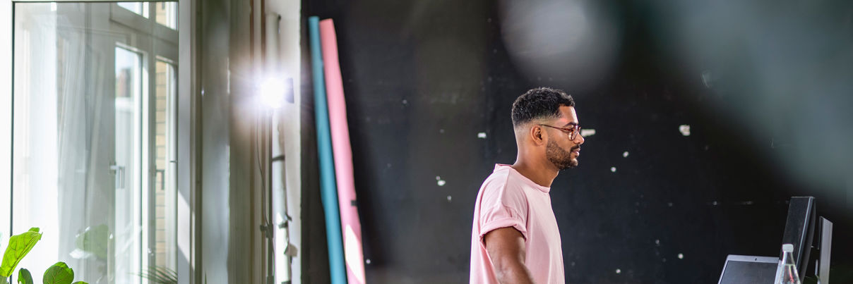 Businessman Moving Into New Office